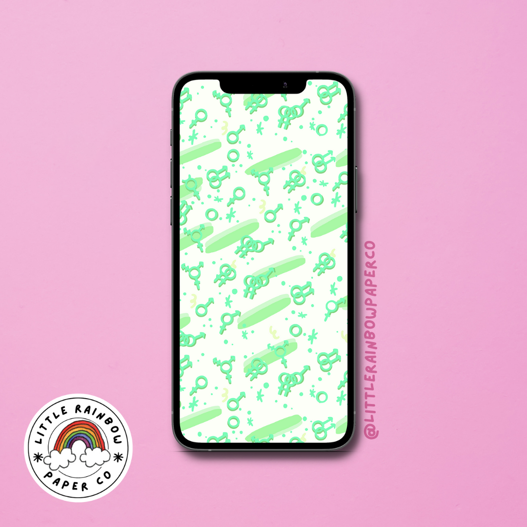 Fancy That' Mobile Wallpaper - Green