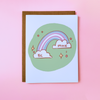 Be Mine Trans Rainbow Card