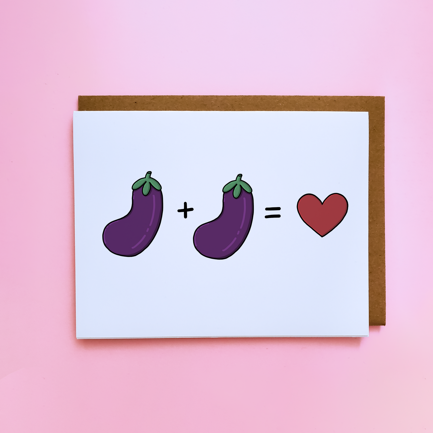 Eggplant Love Card