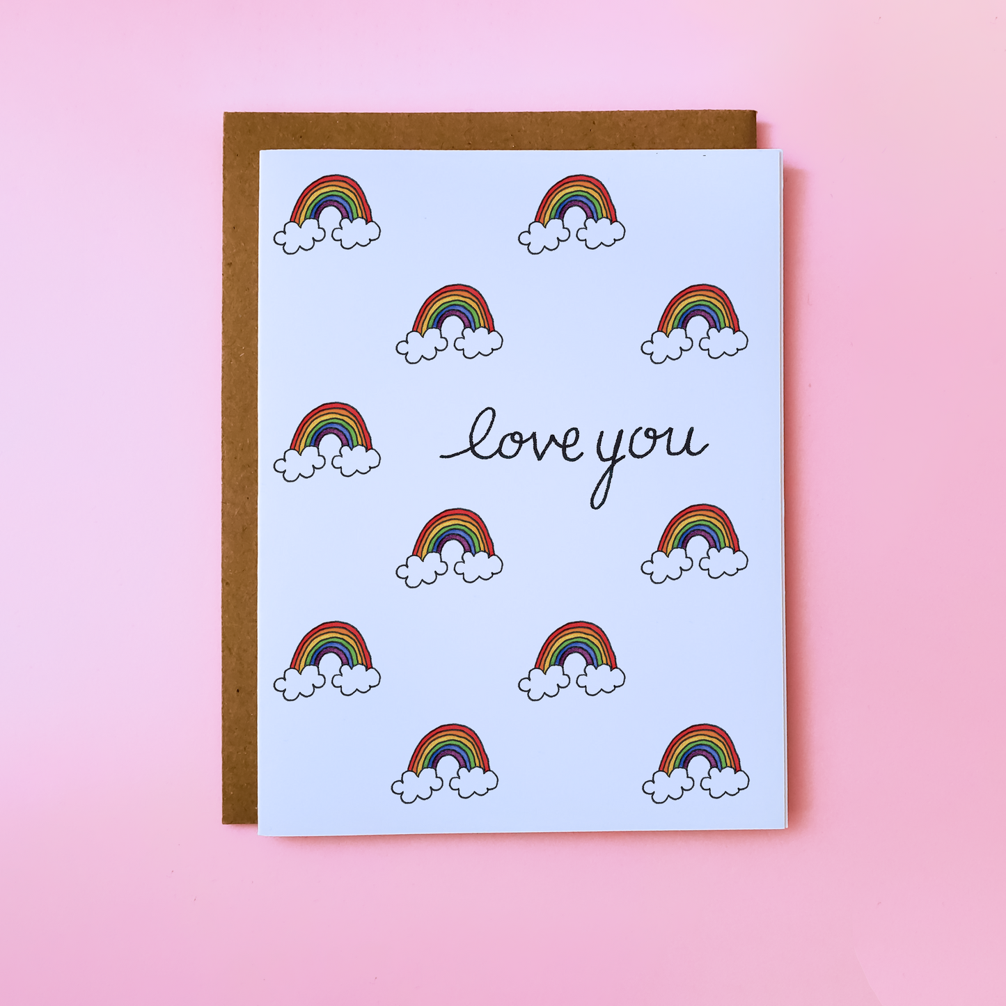 Love You Rainbows Card