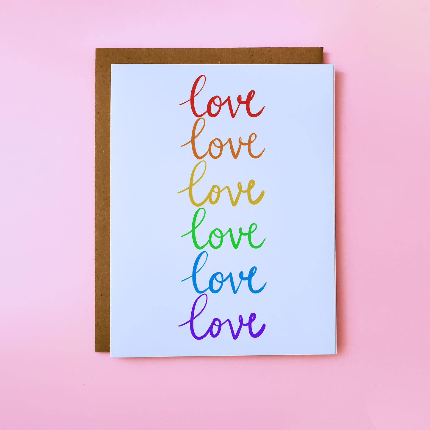 Love in Rainbow Card