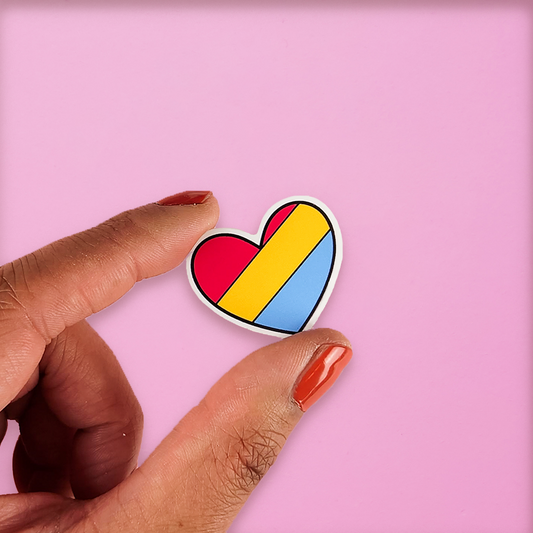 Pansexual Mini Heart Sticker