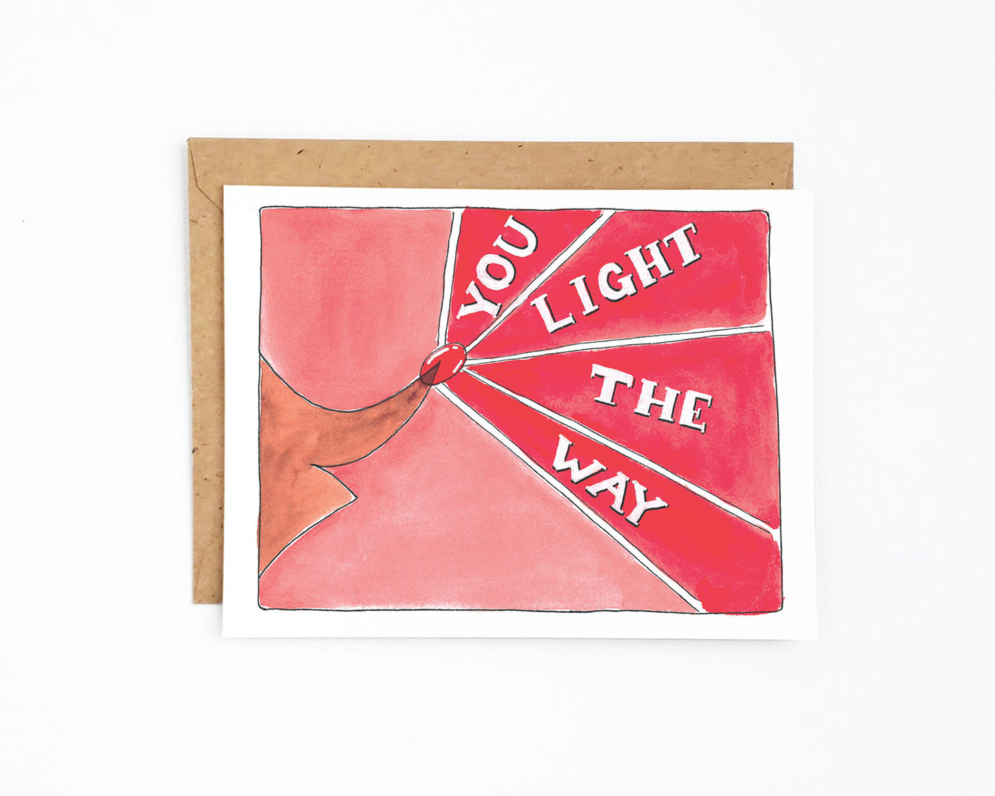You light the way Rudolph Card